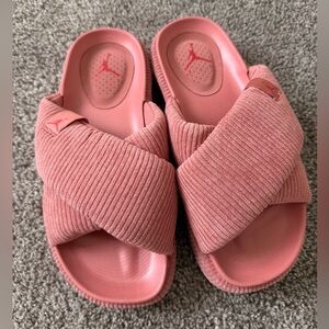 Jordan Pink Textured Slides